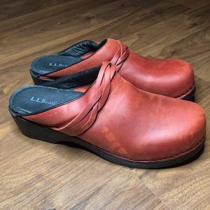 LL Bean Leather Half Back Mule
